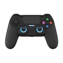 DragonShock Mizar+ Wireless Gamepad - Negro - Compatible con PS4, PC y Android - Bluetooth 5.0, USB Tipo-C, Retroiluminación LED Azul, Batería Recargable
