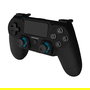 DragonShock Mizar+ Wireless Gamepad - Negro - Compatible con PS4, PC y Android - Bluetooth 5.0, USB Tipo-C, Retroiluminación LED Azul, Batería Recargable