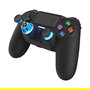 DragonShock Mizar+ Wireless Gamepad - Negro - Compatible con PS4, PC y Android - Bluetooth 5.0, USB Tipo-C, Retroiluminación LED Azul, Batería Recargable