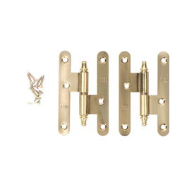 Edm Pernio pn03 Derecho 100x58mm Acero Latón Satinado Con Tornillos Blíster