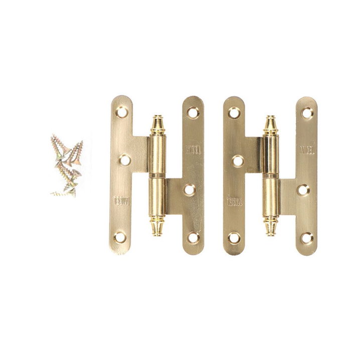 Edm Pernio pn03 Derecho 100x58mm Acero Latón Satinado Con Tornillos Blíster Edm Pernio pn03 Derecho 100x58mm Acero Latón Satinado Con Tornillos Blíster