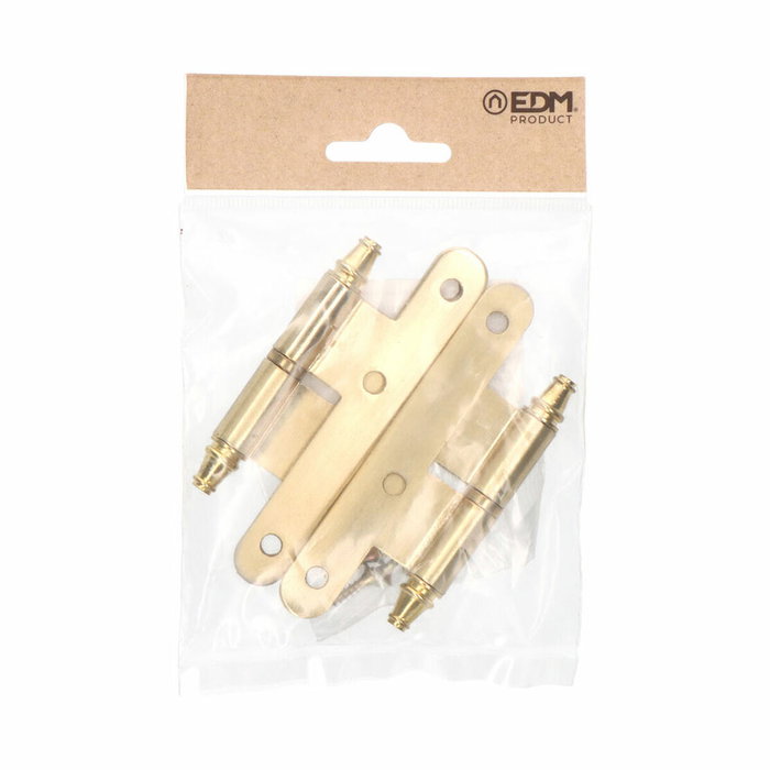 Edm Pernio PN03 Derecha de Acero con Acabado en Latón Satinado 100 x 58 mm