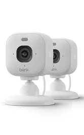 Blink Mini 2K+ 2-Pack - Cámara de Seguridad IP Interior Inalámbrica 2560x1440 Visión Nocturna Escritorio Cubo Blanco