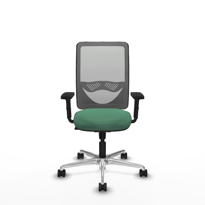 PIQUERAS Y CRESPO Silla de oficina Zulema con mecanismo Sincro, Verde esmeralda y Gris PIQUERAS Y CRESPO Silla de oficina Zulema con mecanismo Sincro, Verde esmeralda y Gris