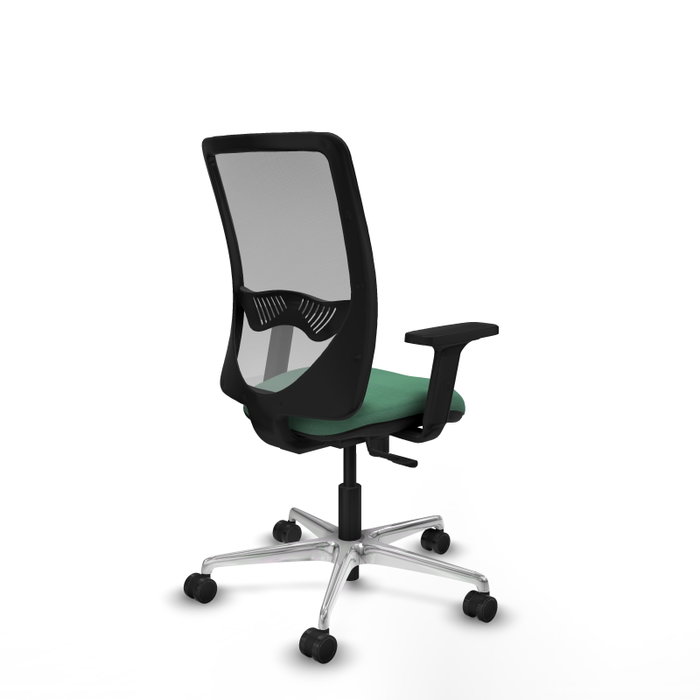 PIQUERAS Y CRESPO Silla de oficina Zulema con mecanismo Sincro, Verde esmeralda y Gris PIQUERAS Y CRESPO Silla de oficina Zulema con mecanismo Sincro, Verde esmeralda y Gris