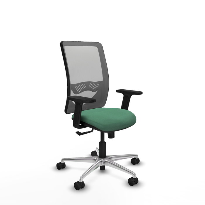 PIQUERAS Y CRESPO Silla de oficina Zulema con mecanismo Sincro, Verde esmeralda y Gris PIQUERAS Y CRESPO Silla de oficina Zulema con mecanismo Sincro, Verde esmeralda y Gris