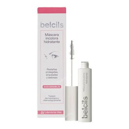 Belcils Máscara Incolora Máscara de Pestañas 7 ml con Ácido Hialurónico y Queratina para Hidratación y Fortalecimiento