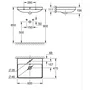 Grohe GRO4067393034285 Lavabo suspendido de porcelana vitrificada, rectangular, 60 cm x 21 cm, blanco