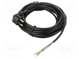JONEX Cable de alimentación H05VV-F 3x0,75mm2 de 10m