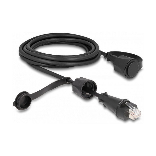 DeLOCK Cable de red Cat.6 STP RJ45 macho a RJ45 macho IP68 3 m Negro DeLOCK Cable de red Cat.6 STP RJ45 macho a RJ45 macho IP68 3 m Negro