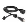 DeLOCK Cable de red Cat.6 STP RJ45 macho a RJ45 macho IP68 3 m Negro