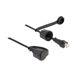DeLOCK Cable de red Cat.6 STP RJ45 macho a RJ45 macho IP68 3 m Negro