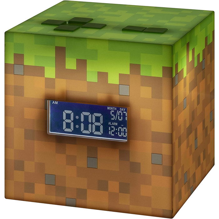 Lampara Despertador Paladone Minecraft Bloque