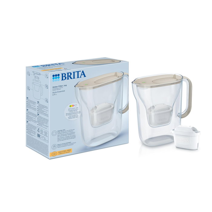 Brita Style Essential Jarra Filtradora de Agua, Beige Brita Style Essential Jarra Filtradora de Agua, Beige