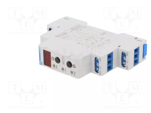 NOVATEK ELECTRO Relé de tiempo REV-114 24VDC DPDT