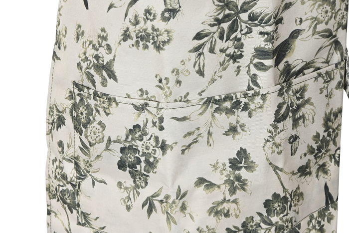 DKD Home Decor Delantal Terraza Y Jardin Crudo Verde Poliester 58 x 100 x 73 cm