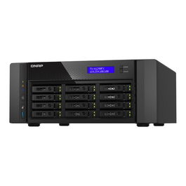 QNAP TS-h1290FX Servidor NAS 12 Bahías All-Flash, Procesador AMD EPYC 8 Núcleos, 64GB RAM ECC, Puertos 25GbE SFP28, 12x 2.5" Hot-Swap, Ranuras PCIe 4.0