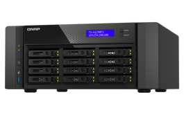 QNAP TS-h1290FX Servidor NAS 12 Bahías All-Flash, Procesador AMD EPYC 8 Núcleos, 64GB RAM ECC, Puertos 25GbE SFP28, 12x 2.5" Hot-Swap, Ranuras PCIe 4.0