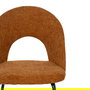 Silla Marrón Tejido-Metal Contract 49 X 60 X 81 cm (Set de 4)