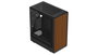 Krux Heliora Midi Tower Negra con Acabado de Madera