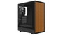 Krux Heliora Midi Tower Negra con Acabado de Madera