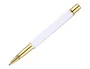 Belius Boligrafo Macaron Bliss Blanco y Dorado Tinta Azul Punta 0,8 mm