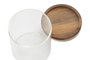 DKD Home Decor Set de Especiero de 9 Piezas en Cristal y Acacia