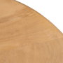 Mesa Comedor Natural Madera de Mango 130 X 130 X 76 cm