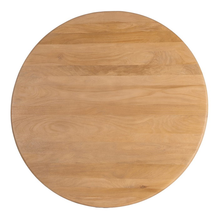 Mesa Comedor Natural Madera de Mango 130 X 130 X 76 cm Mesa Comedor Natural Madera de Mango 130 X 130 X 76 cm