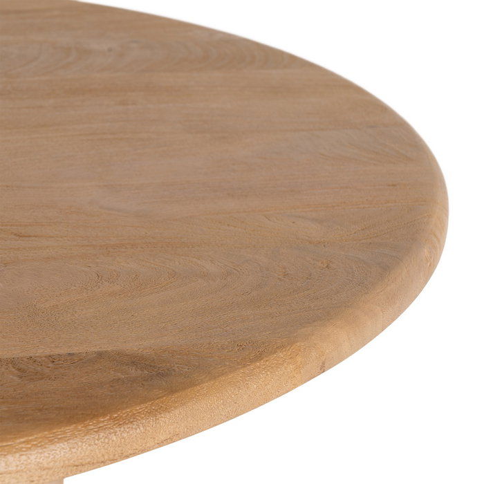 Mesa Comedor Natural Madera de Mango 130 X 130 X 76 cm Mesa Comedor Natural Madera de Mango 130 X 130 X 76 cm