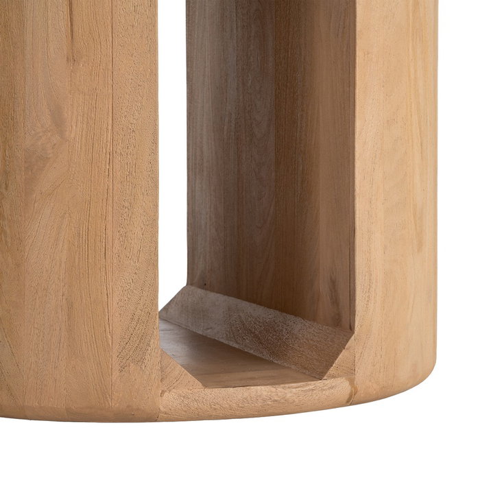 Mesa Comedor Natural Madera de Mango 130 X 130 X 76 cm Mesa Comedor Natural Madera de Mango 130 X 130 X 76 cm