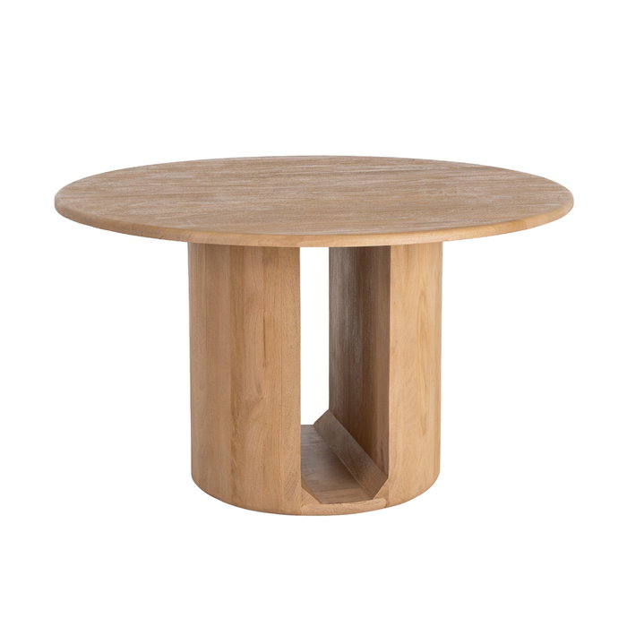 Mesa Comedor Natural Madera de Mango 130 X 130 X 76 cm Mesa Comedor Natural Madera de Mango 130 X 130 X 76 cm