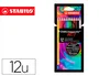 Stabilo Lápices de colores acuarelables aquacolor arty line, estuche de 12 unidades