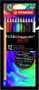 Stabilo Lápices de colores acuarelables aquacolor arty line, estuche de 12 unidades