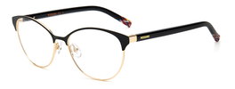 Missoni MIS-0024-807 Gafas de Vista Negro Metal 55/16/140