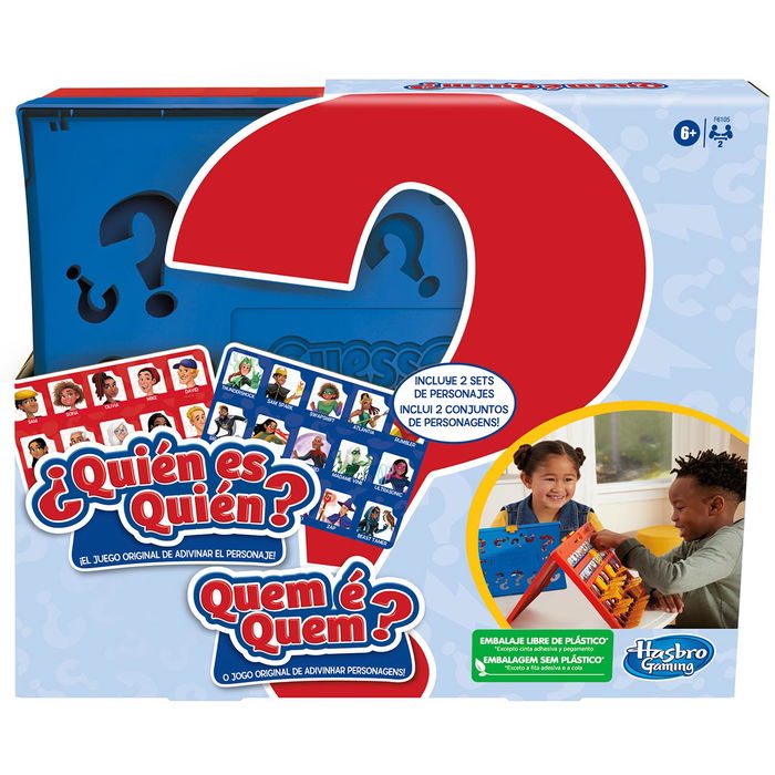 Hasbro Games F6105 Quien Es Quien? Juego de Mesa Clásico de Adivinar Personajes para Niños +6 Años
