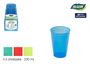 Algon Set 6 Vasos PP Colores 230ml (24 Unidades)