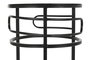 DKD Home Decor Set de 3 Mesitas Auxiliares de Metal Negro