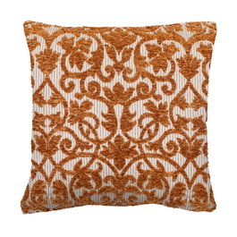 Cojín Blanco-Ocre Algodón / Poliéster 45 X 45 cm (Set de 2)