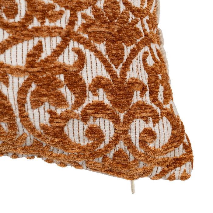 Cojín Blanco-Ocre Algodón / Poliéster 45 X 45 cm (Set de 2)