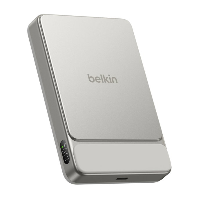 Belkin UltraCharge Pro 10k Qi2 Slim Magnetic Power Bank 25W/30W Sand Metal Belkin UltraCharge Pro 10k Qi2 Slim Magnetic Power Bank 25W/30W Sand Metal