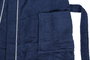 DKD Home Decor Albornoz Basicos Azul Algodon Set 2 Piezas 68 x 123 x 1 cm