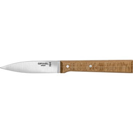 Opinel Cuchillo de cocina Parallèle con mango de madera de haya y hoja de acero inoxidable de 8 cm