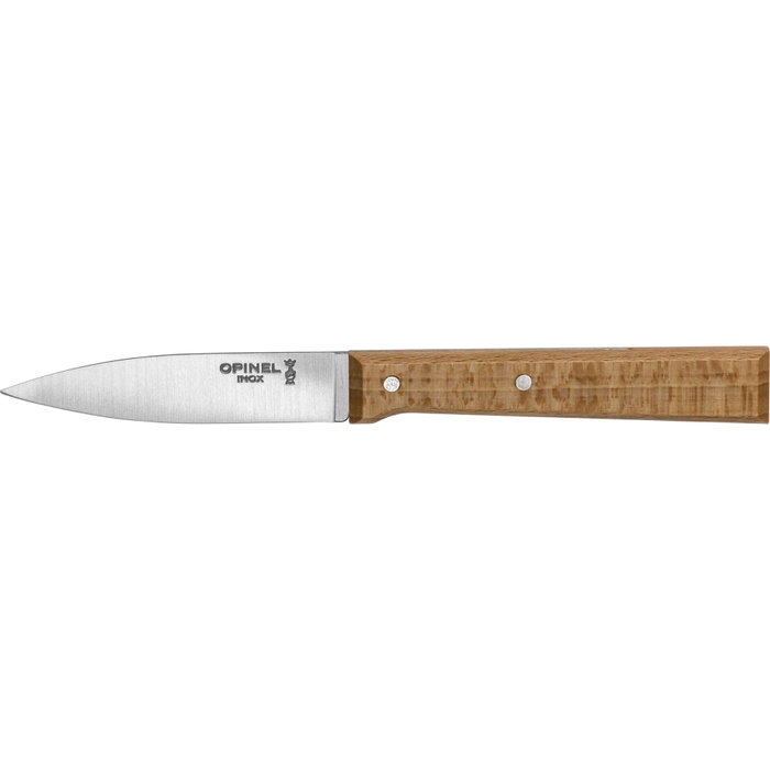 Opinel Cuchillo de cocina Parallèle con mango de madera de haya y hoja de acero inoxidable de 8 cm Opinel Cuchillo de cocina Parallèle con mango de madera de haya y hoja de acero inoxidable de 8 cm