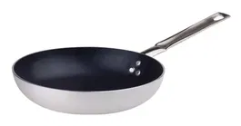 AGNELLI - FAMA11BBSEL24 - Sartén baja aluminio ensanchada con mango inox. - 24 Ø. - Altura 5 cm