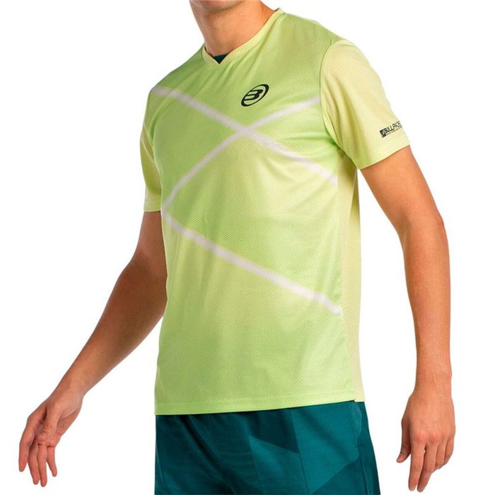 Camiseta de Manga Corta Hombre Bullpadel Ladra 059 Amarillo Pádel
