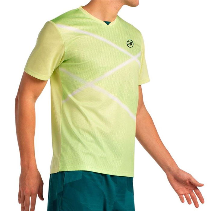Camiseta de Manga Corta Hombre Bullpadel Ladra 059 Amarillo Pádel