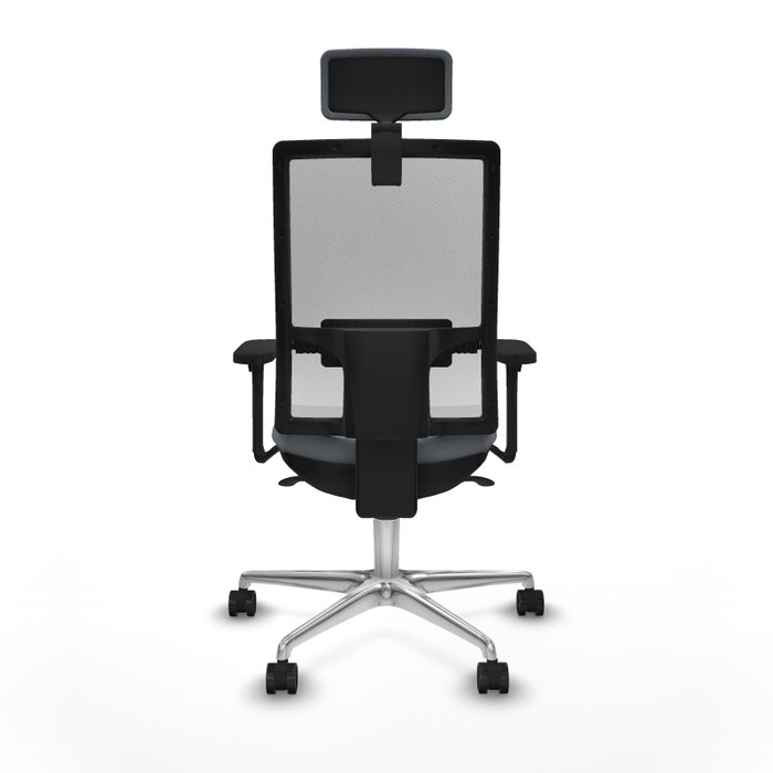 PIQUERAS Y CRESPO Silla de oficina Horna con mecanismo Sincro, Gris y Blanco PIQUERAS Y CRESPO Silla de oficina Horna con mecanismo Sincro, Gris y Blanco