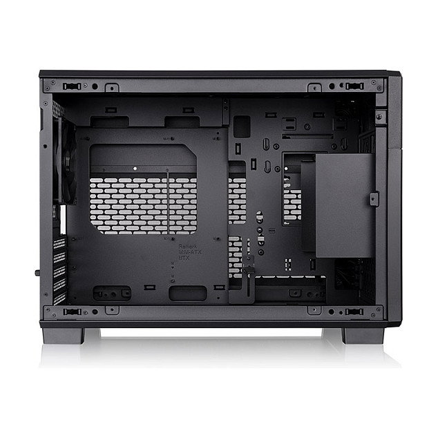 Thermaltake TR200 Caja PC Negro Mini-ITX micro ATX Acero SPCC 17.5 cm CPU 36.5 cm GPU