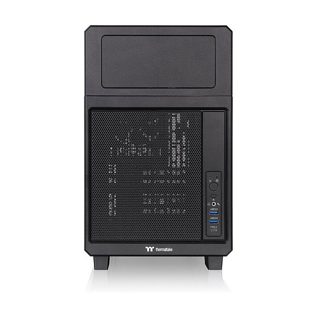 Thermaltake TR200 Caja PC Negro Mini-ITX micro ATX Acero SPCC 17.5 cm CPU 36.5 cm GPU
